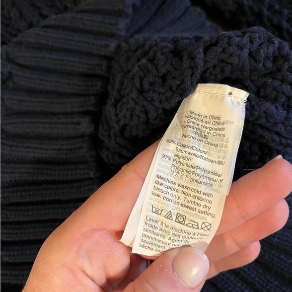 J. Crew Wide Neck Pointelle Beach Sweater - Picture 5 of 8